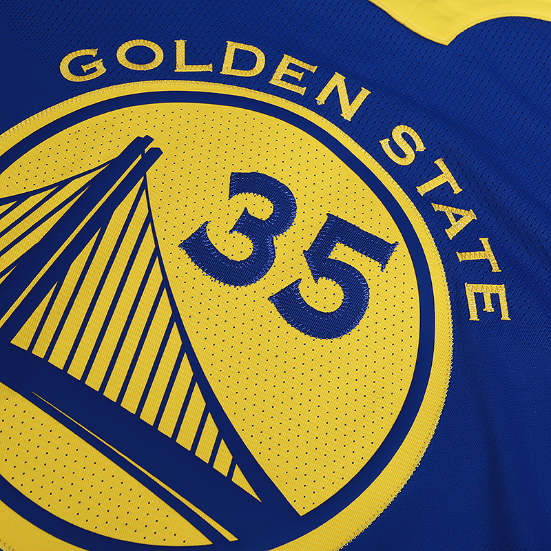 Мужская майка Nike Kevin Durant Icon Edition Authentic Golden State Warriors NBA Connected Jersey (863022-496)  - цена, описание, фото 3